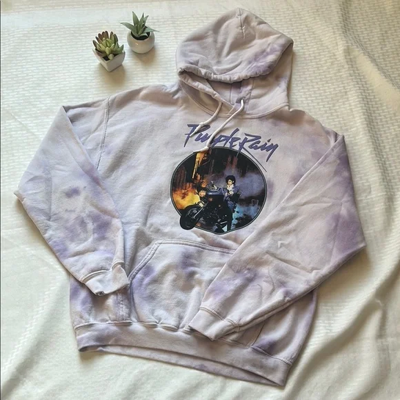 Purple Rain Graphic Hoodie - Picture 1 of 6
